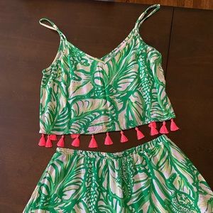 Lilly Pulitzer crop & skirt set